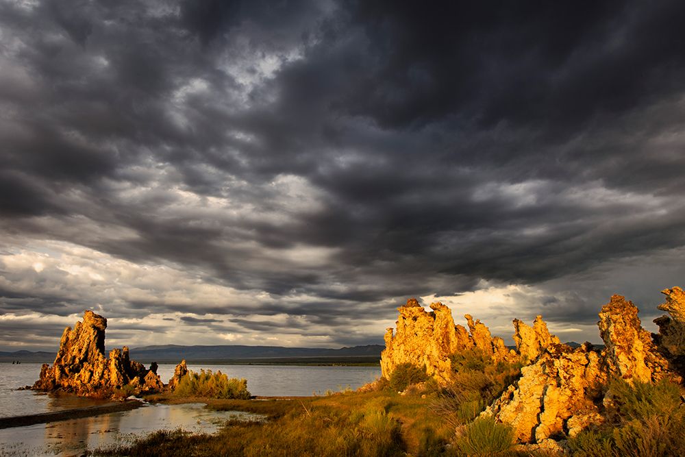 Sunset light on tufa formation-Mono Lake-Tufa State Natural Reserve-California art print by Adam Jones for $57.95 CAD