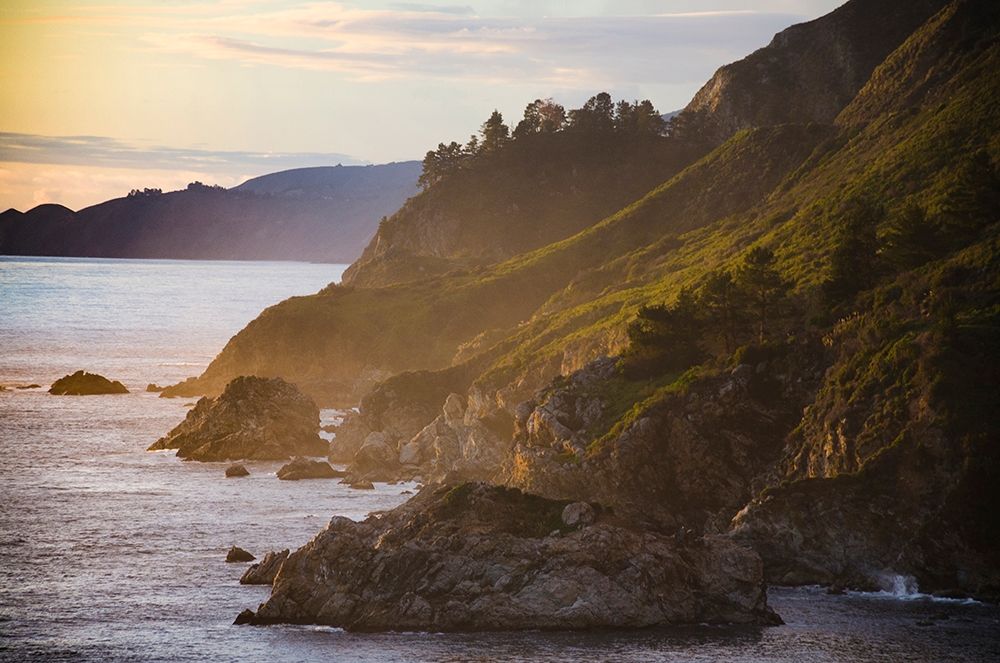 Coastal Cliffs at Sunset-Julia Pfeiffer Burns State Park-Big Sur-California-USA art print by Anna Miller for $57.95 CAD