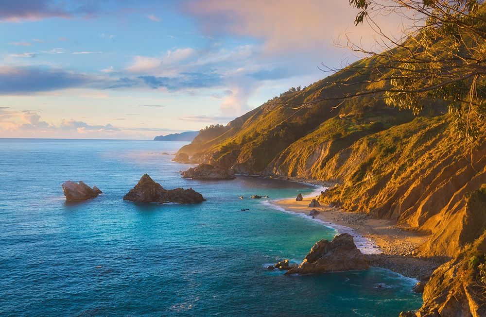 Coastal Cliffs at Sunset-Julia Pfeiffer Burns State Park-Big Sur-California-USA art print by Anna Miller for $57.95 CAD