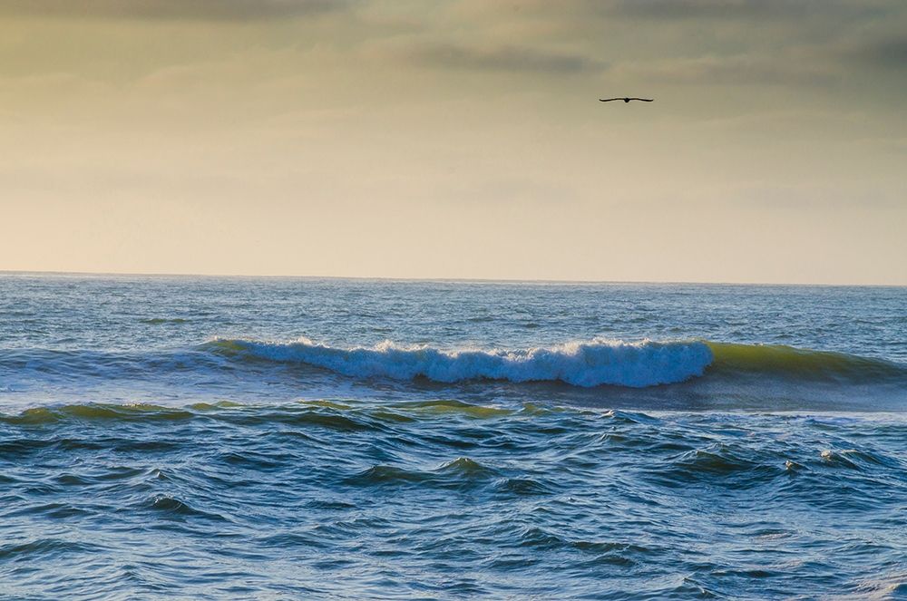 Large Waves on Rockaway Beach-Pacifica-California-USA art print by Anna Miller for $57.95 CAD
