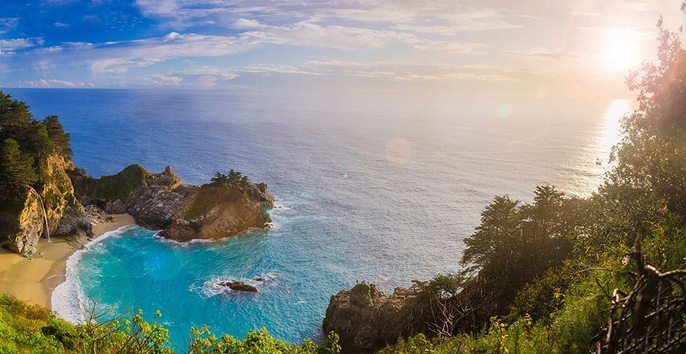 Sunset-McWay Falls-Julia Pfeiffer Burns State Park-Big Sur-California-USA art print by Anna Miller for $57.95 CAD
