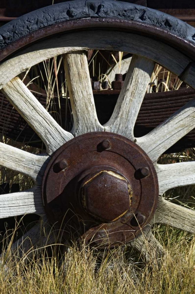 California, Bodie state Historic Park, Old wheel art print by Dennis Kirkland for $57.95 CAD
