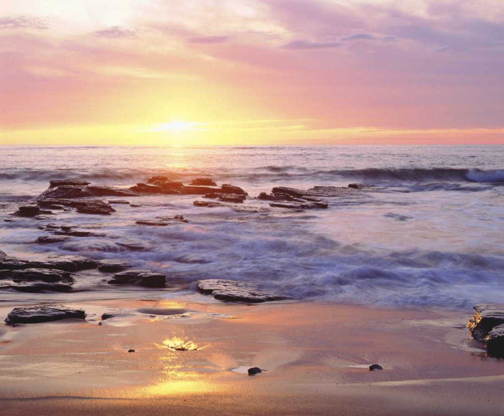 CA, San Diego Sunset Cliffs beach at sunset art print by Christopher Talbot Frank for $57.95 CAD