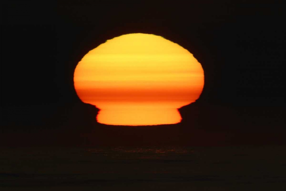 CA, La Jolla Sun at sunset distorts shape art print by Arthur Morris for $57.95 CAD