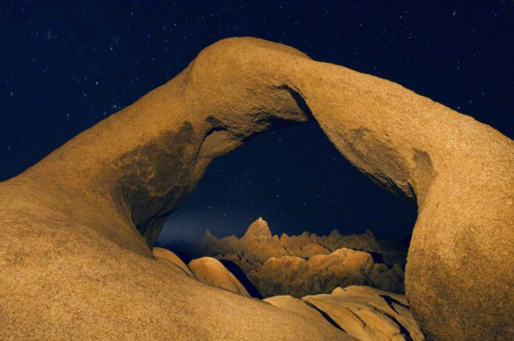 CA, Alabama Hills Mobius Arch illuminated art print by Dennis Kirkland for $57.95 CAD