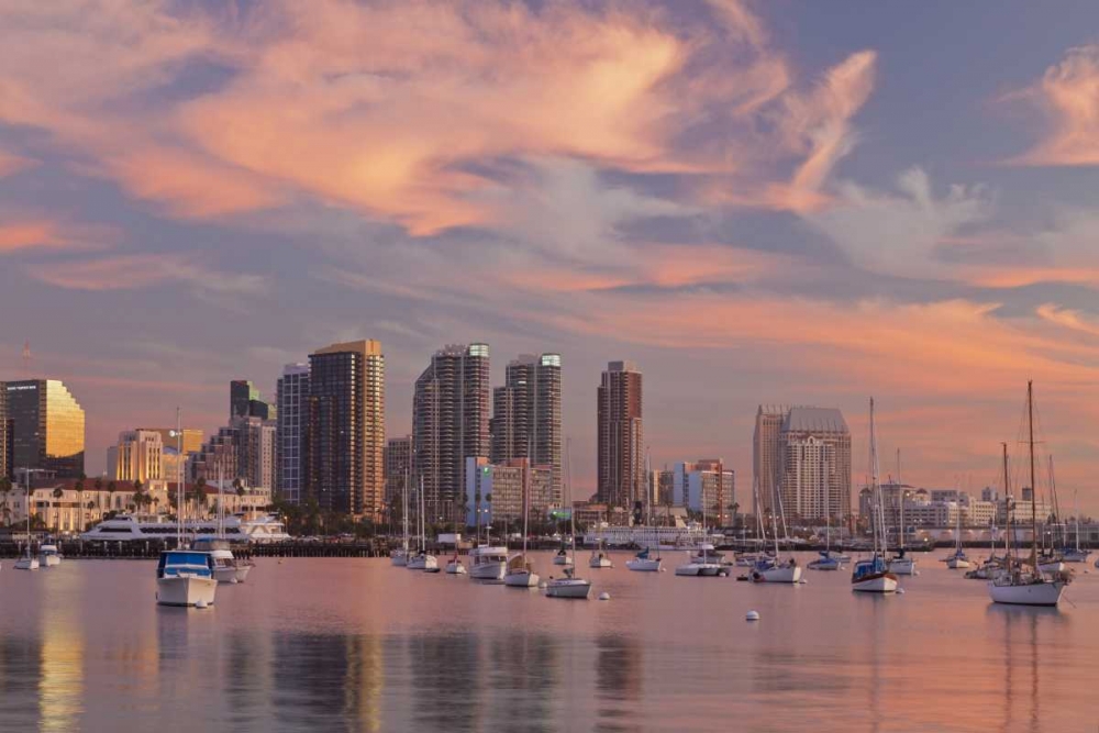 California, San Diego Marina and downtown art print by Don Paulson for $57.95 CAD