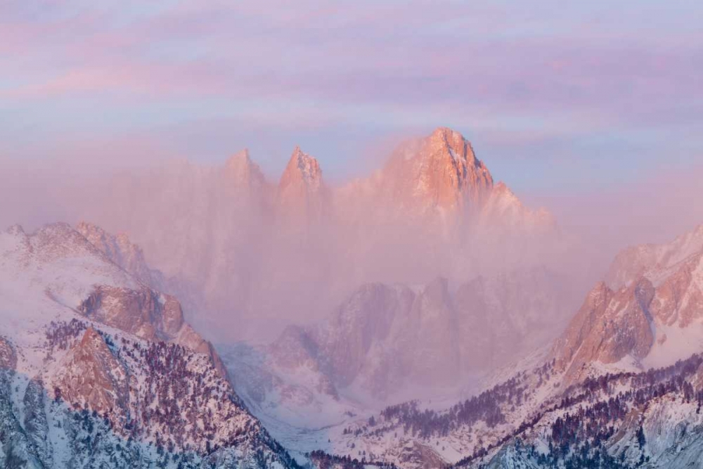 California, Lone Pine Sunrise on Mount Whitney art print by Don Paulson for $57.95 CAD