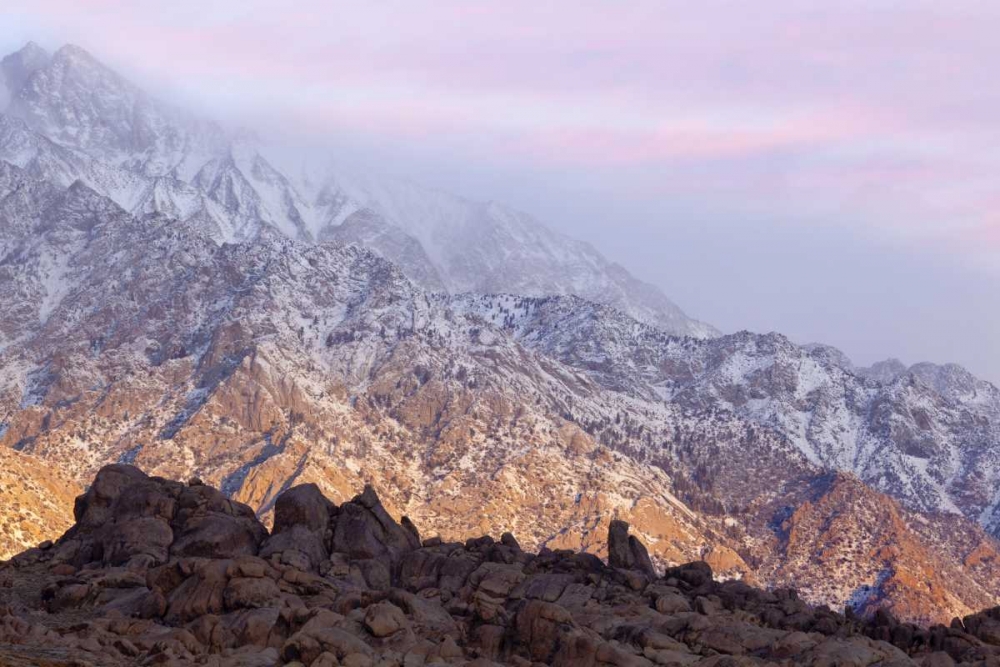 California, Lone Pine Sunrise on Sierra Mts art print by Don Paulson for $57.95 CAD