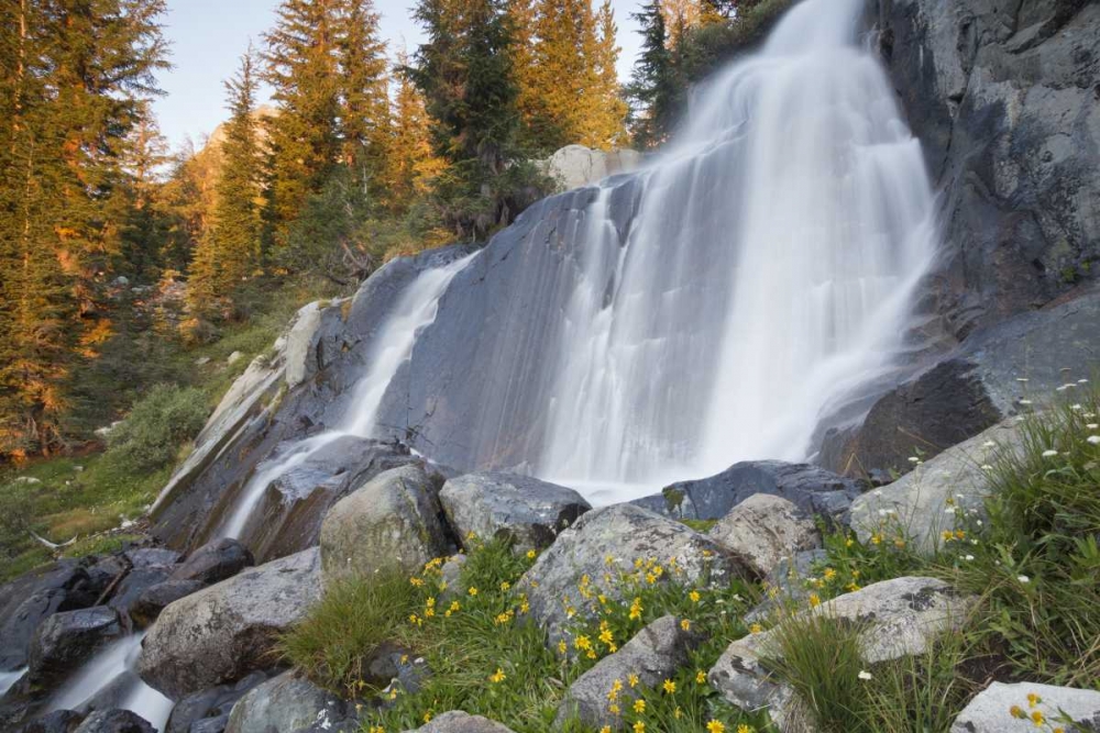 California, Inyo NF Waterfall near Ediza Lake art print by Don Paulson for $57.95 CAD