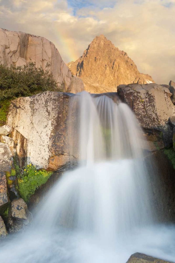 California, Inyo NF Waterfall below Mount Ritter art print by Don Paulson for $57.95 CAD