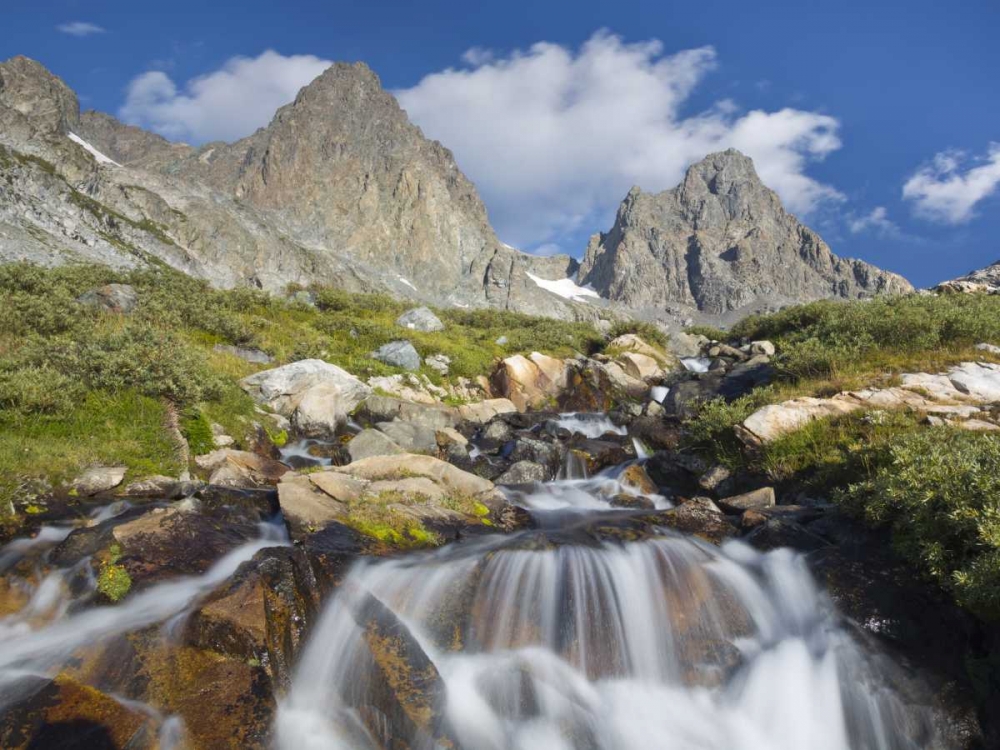 CA, Inyo NF Waterfalls below Mount Ritter art print by Don Paulson for $57.95 CAD
