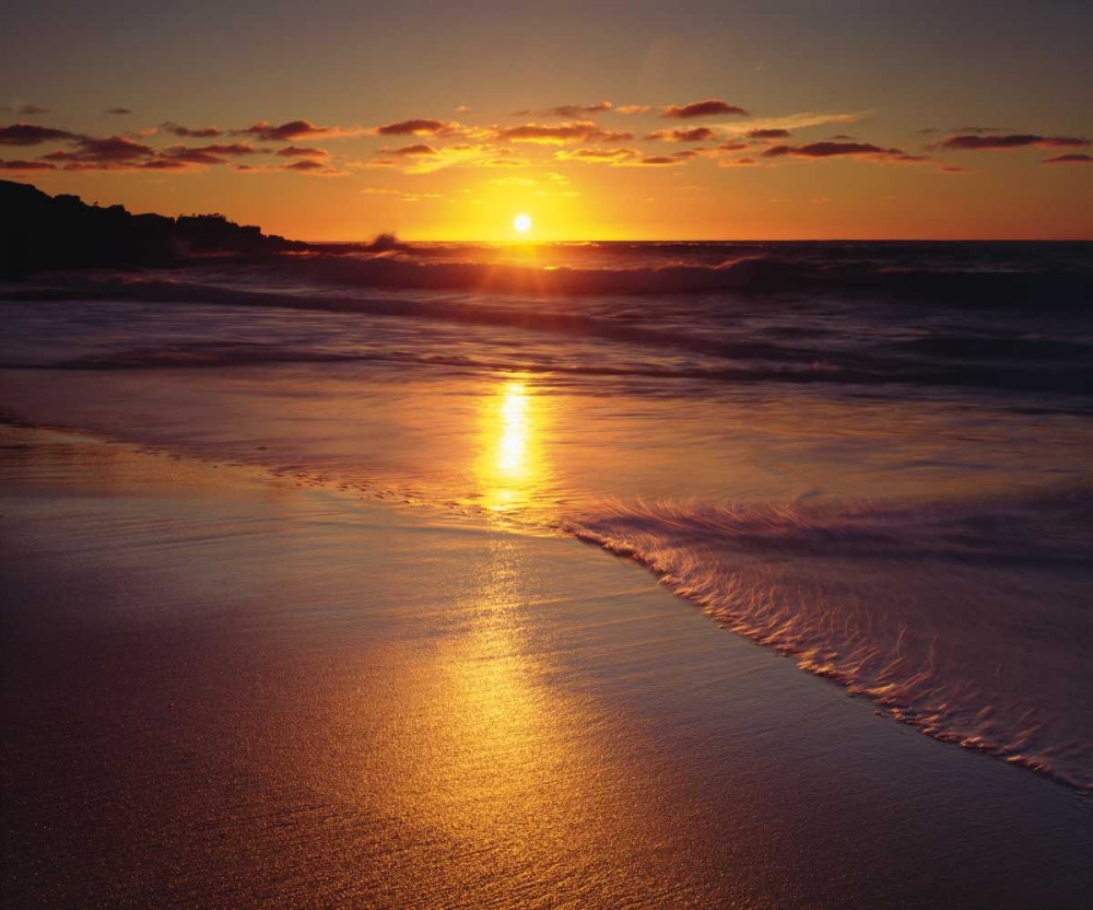 CA, San Diego, A Beach in La Jolla at Sunset art print by Christopher Talbot Frank for $57.95 CAD