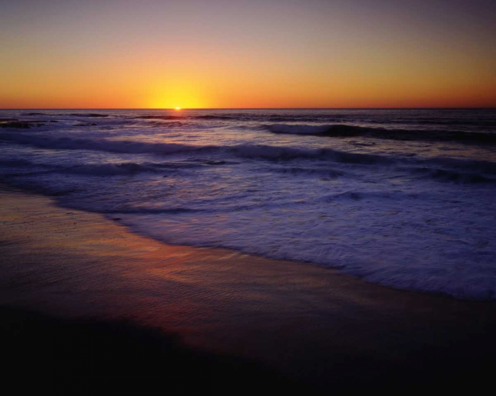 CA, San Diego, A beach on the ocean at Sunset art print by Christopher Talbot Frank for $57.95 CAD
