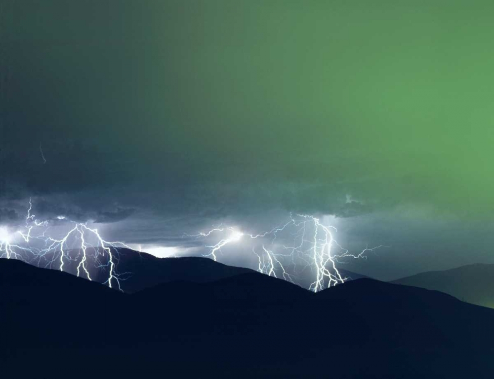 California, San Diego, Lightning over Mt Miguel art print by Christopher Talbot Frank for $57.95 CAD
