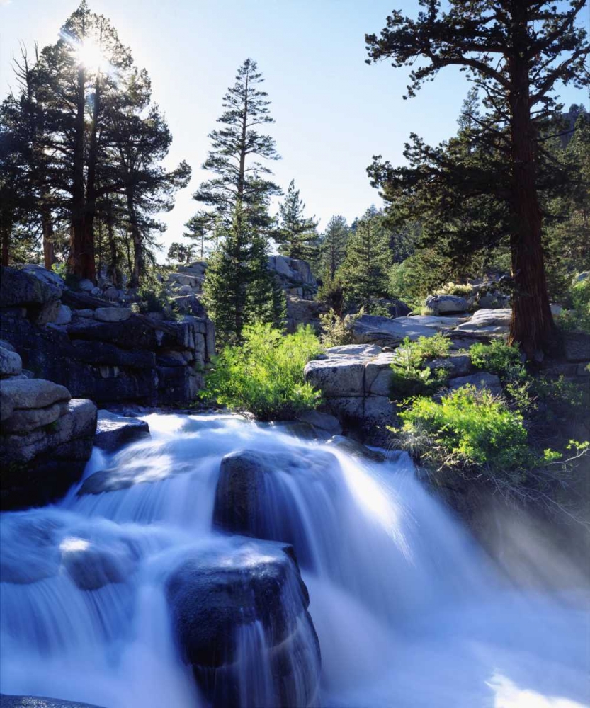 CA, Sierra Nevada A waterfall in the High Sierra art print by Christopher Talbot Frank for $57.95 CAD