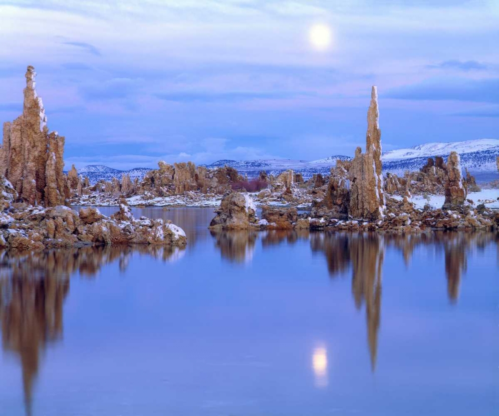 CA Full Moon over Tufa Formations on Mono Lake art print by Christopher Talbot Frank for $57.95 CAD
