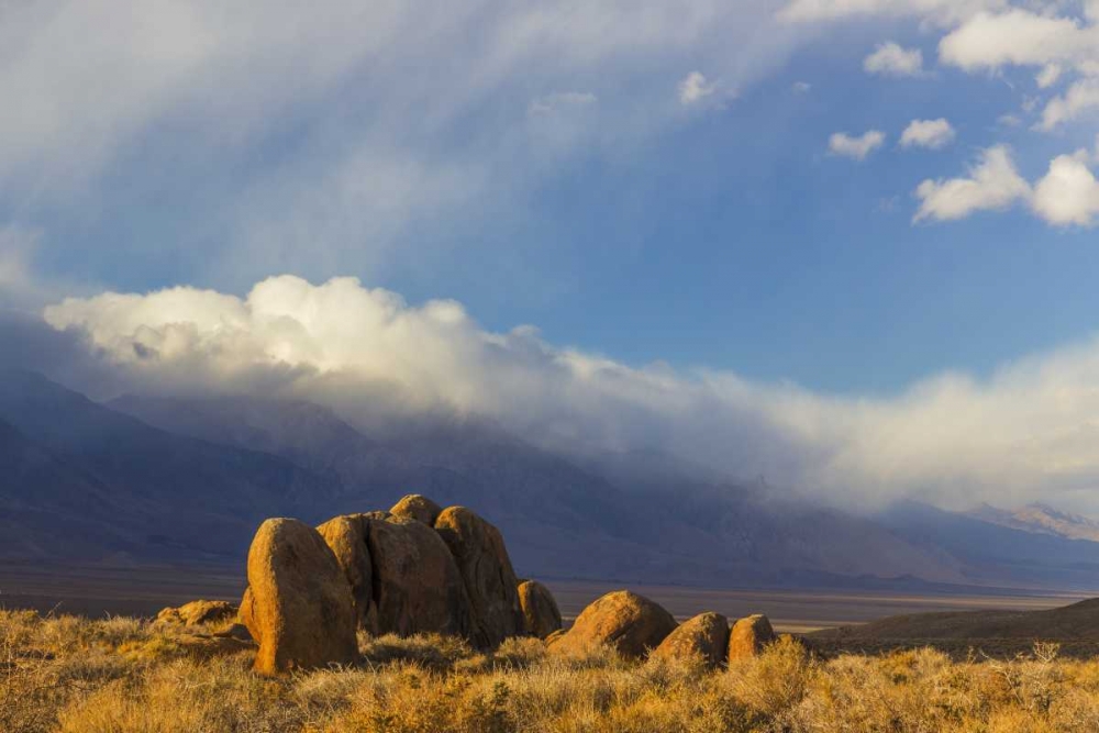 CA, Alabama Hills Mountain and desert landscape art print by Don Paulson for $57.95 CAD