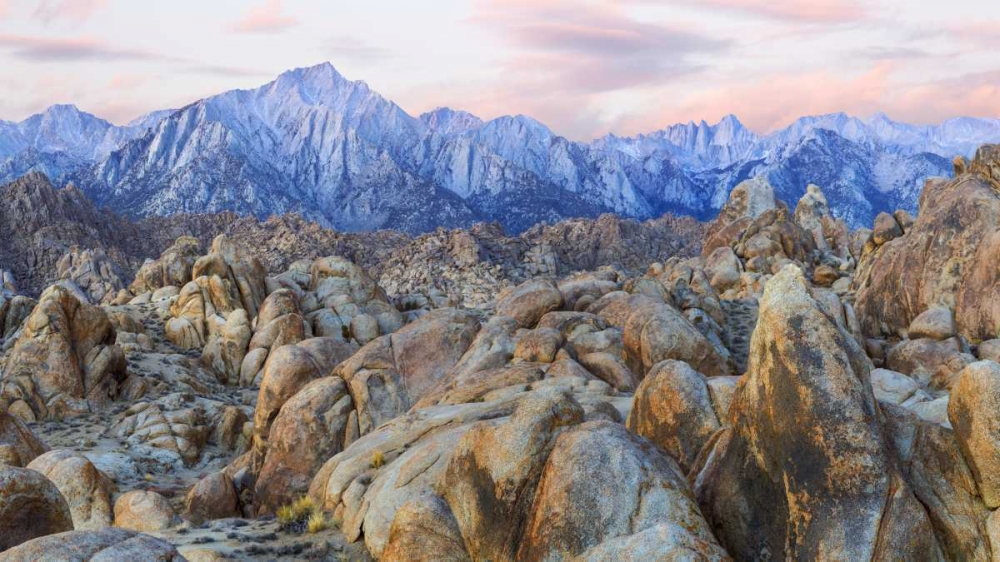 CA, Alabama Hills Panoramic of landscape art print by Don Paulson for $57.95 CAD