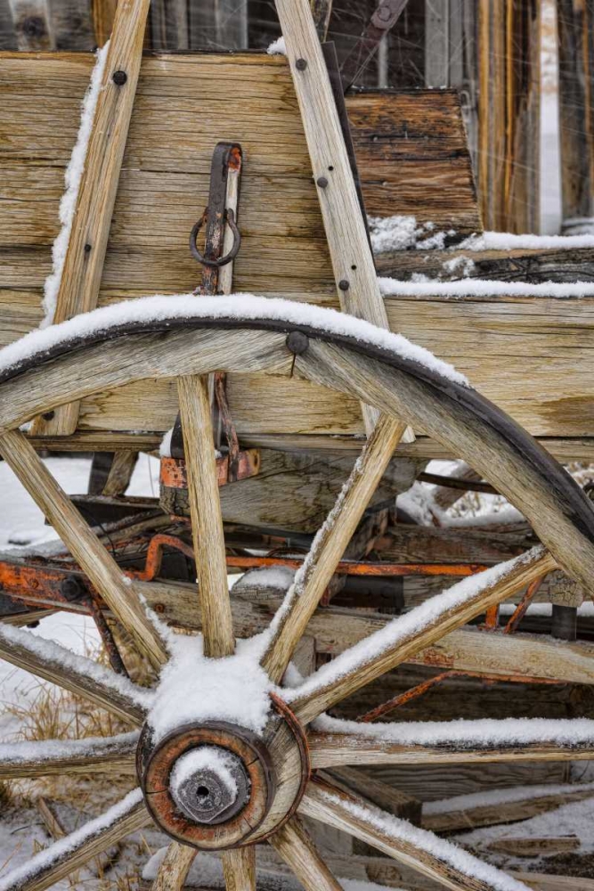 USA, California, Bodie Close-up of wagon wheel art print by Don Paulson for $57.95 CAD