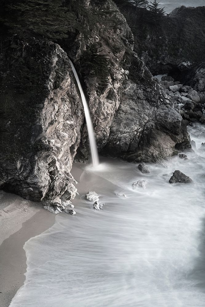 California-Julia Pfeiffer Burns State Park McWay Falls into small cove art print by Jaynes Gallery for $57.95 CAD