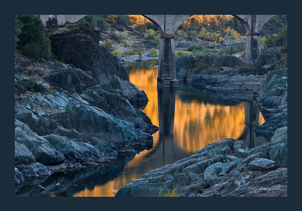 Usa-California This old railroad bridge crossing the North Fork of the American River art print by Betty Sederquist for $57.95 CAD