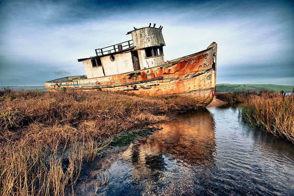 Usa-California Rotting fishing boat near Point Reyes art print by Betty Sederquist for $57.95 CAD