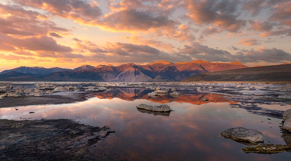 Sierra Nevada sunrise reflects in Mono Lake. art print by Betty Sederquist for $57.95 CAD