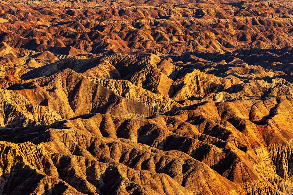 Badlands formations from Fonts Point in the Anza Borrego State Park, California, USA art print by Chuck Haney for $57.95 CAD