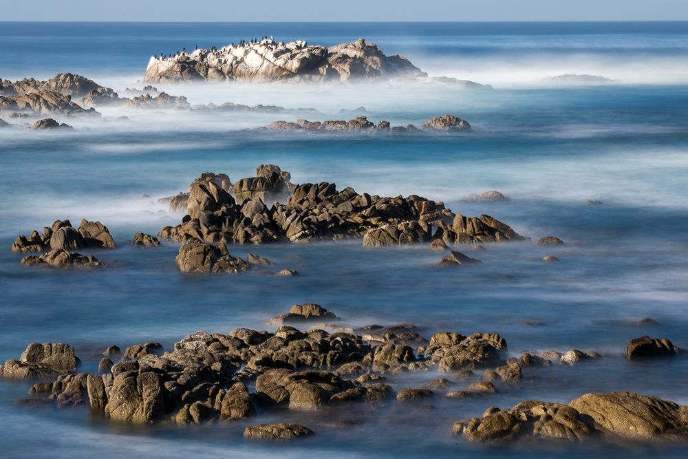 California-Pacific Grove-Ocean View Drive-Dreamy View of Boulders in the Ocean Surf art print by Hollice Looney for $57.95 CAD