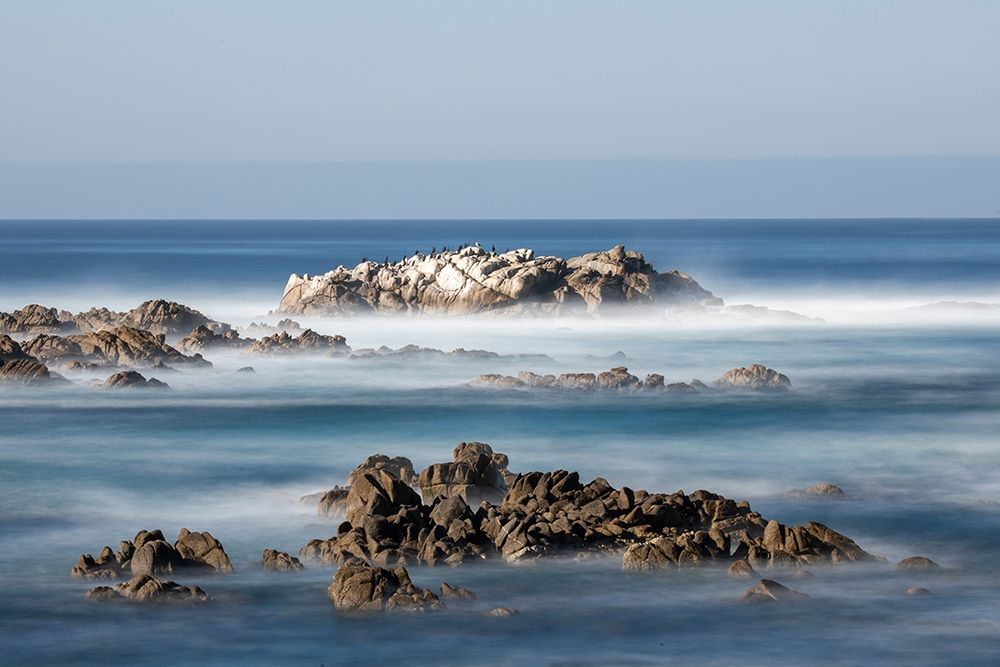 California-Pacific Grove-Ocean View Drive-Dreamy View of Boulders in the Ocean Surf art print by Hollice Looney for $57.95 CAD