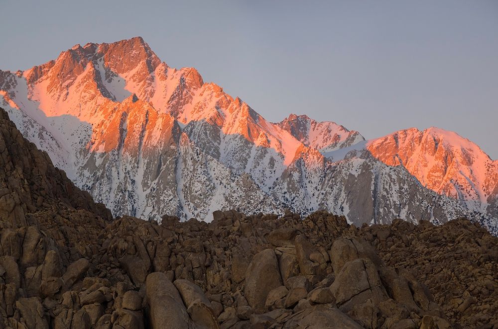 California Lone Pine-Alabama Hills with the eastern Sierra Nevada-Lone Pine Peak art print by Jamie and Judy Wild for $57.95 CAD