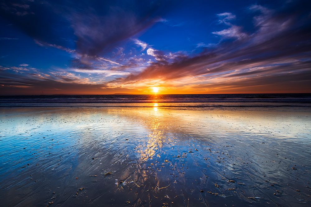 Sunset over the Channel Islands-Ventura-California-USA art print by Russ Bishop for $57.95 CAD