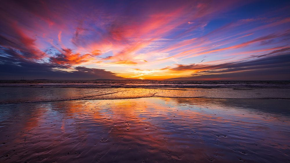 Sunset over the Channel Islands-Ventura-California-USA art print by Russ Bishop for $57.95 CAD