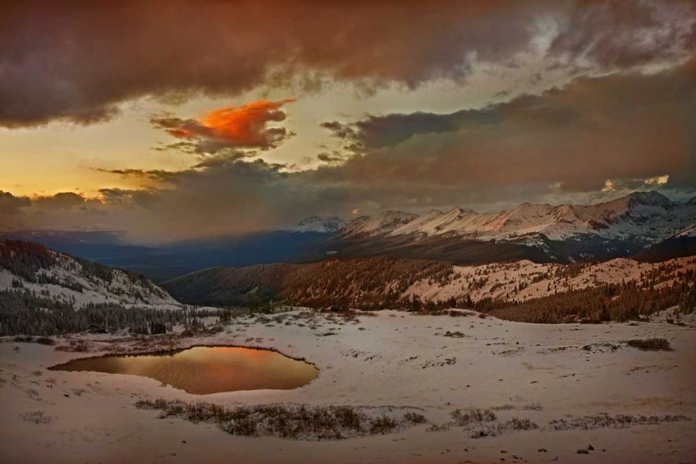CO, Cottonwood Pass Sunset on alpine tarn art print by Don Grall for $57.95 CAD