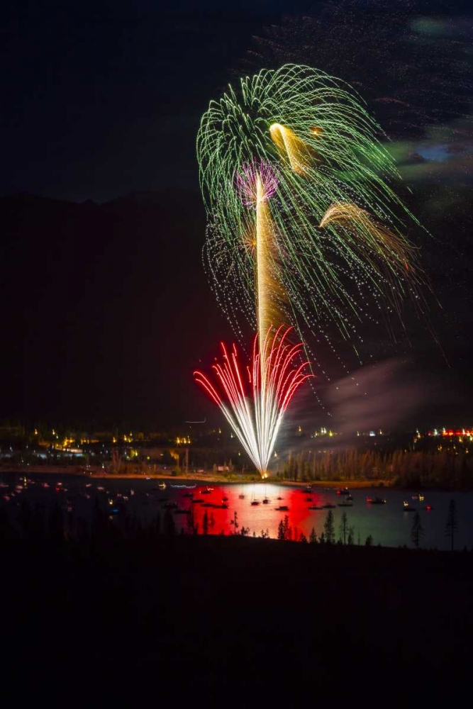 Colorado, Frisco Fireworks display on July 4th art print by Fred Lord for $57.95 CAD
