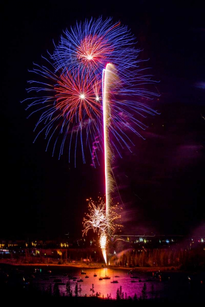Colorado, Frisco Fireworks display on July 4th art print by Fred Lord for $57.95 CAD
