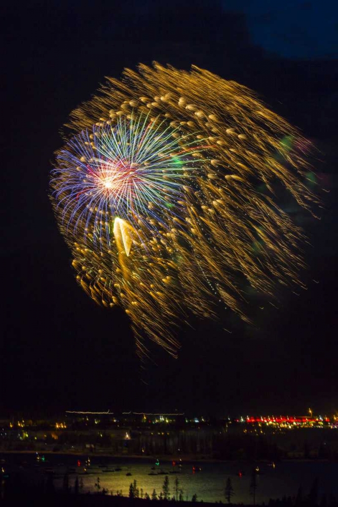 Colorado, Frisco Fireworks display on July 4th art print by Fred Lord for $57.95 CAD