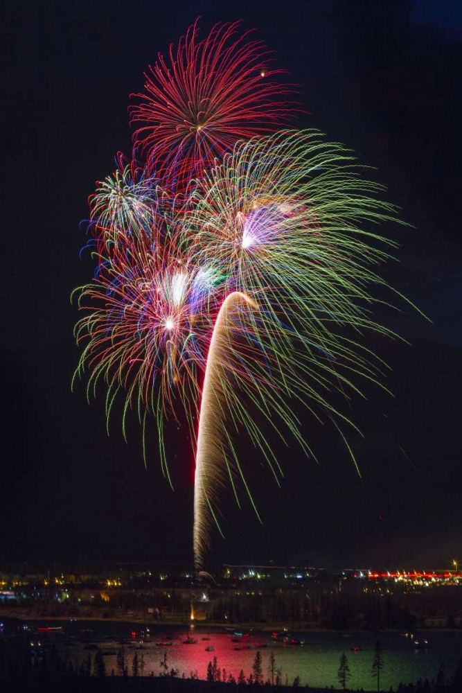 Colorado, Frisco Fireworks display on July 4th art print by Fred Lord for $57.95 CAD