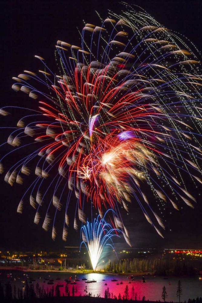 Colorado, Frisco Fireworks display on July 4th art print by Fred Lord for $57.95 CAD