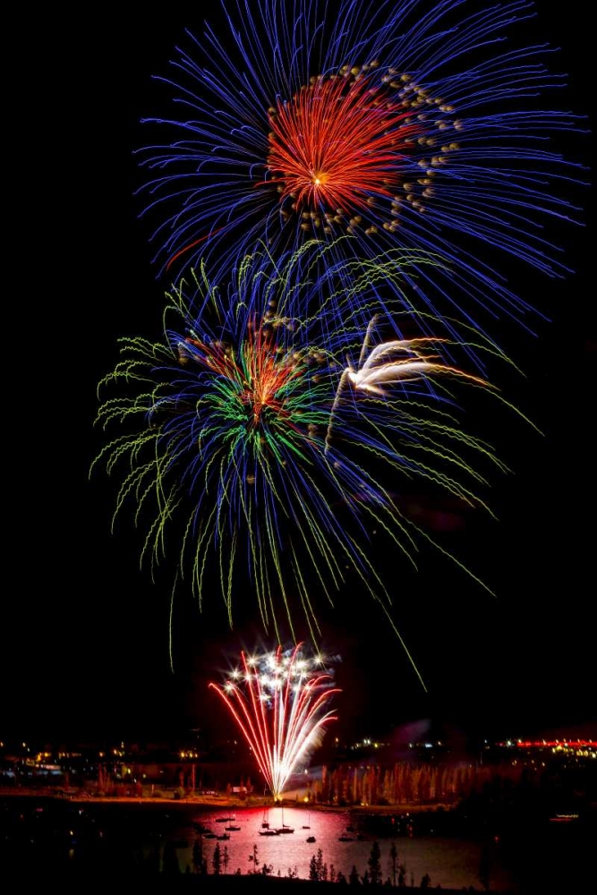 Colorado, Frisco Fireworks display on July 4th art print by Fred Lord for $57.95 CAD
