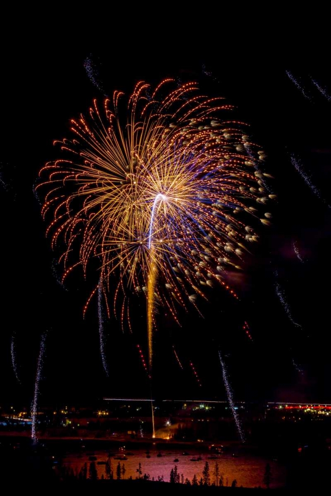 Colorado, Frisco Fireworks display on July 4th art print by Fred Lord for $57.95 CAD