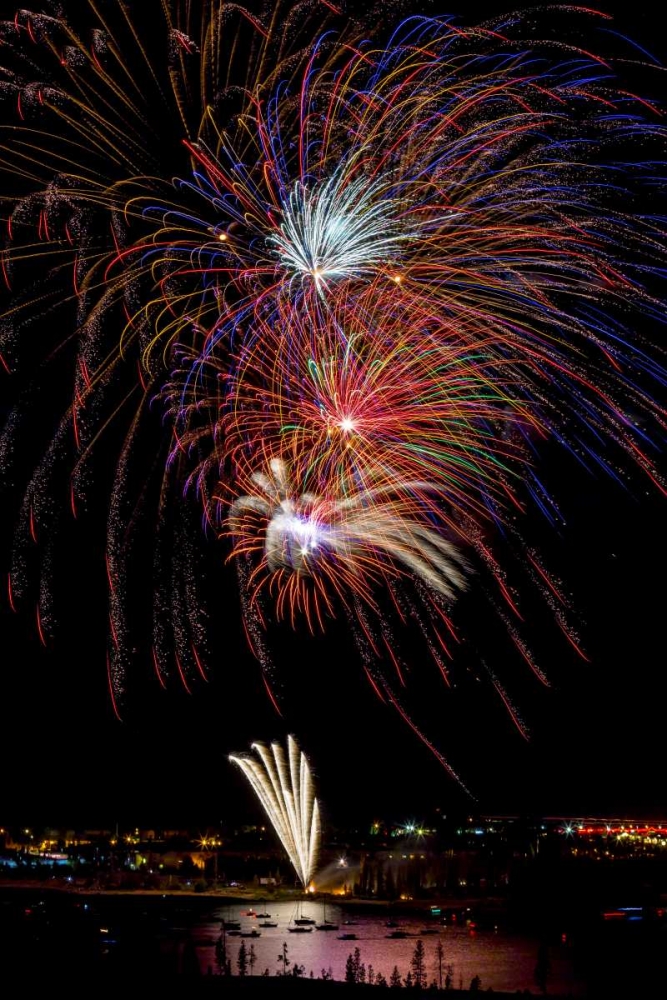 Colorado, Frisco Fireworks display on July 4th art print by Fred Lord for $57.95 CAD