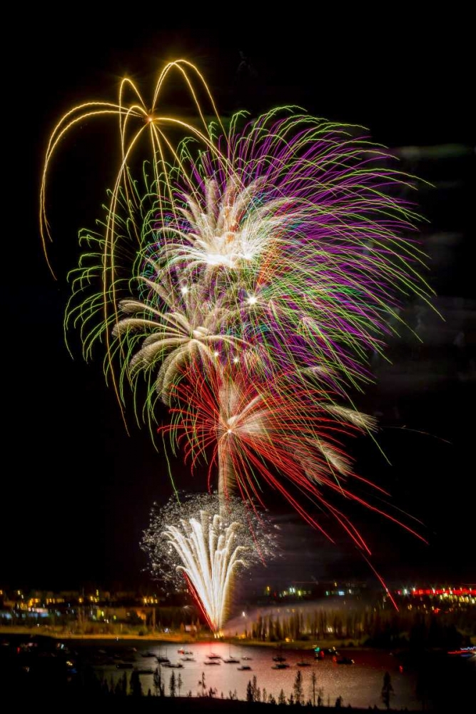 Colorado, Frisco Fireworks display on July 4th art print by Fred Lord for $57.95 CAD