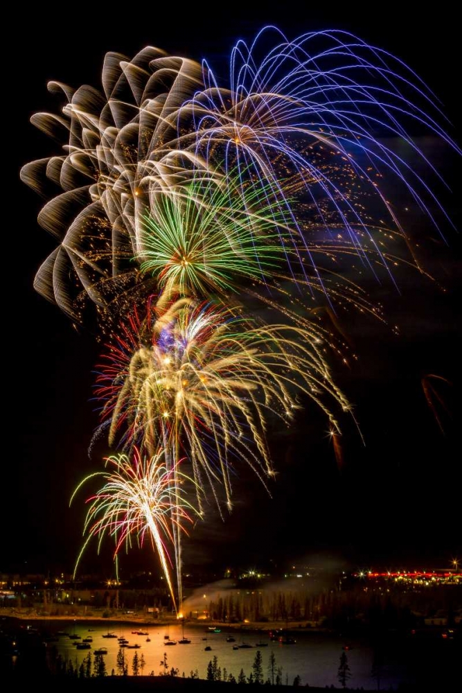 Colorado, Frisco Fireworks display on July 4th art print by Fred Lord for $57.95 CAD