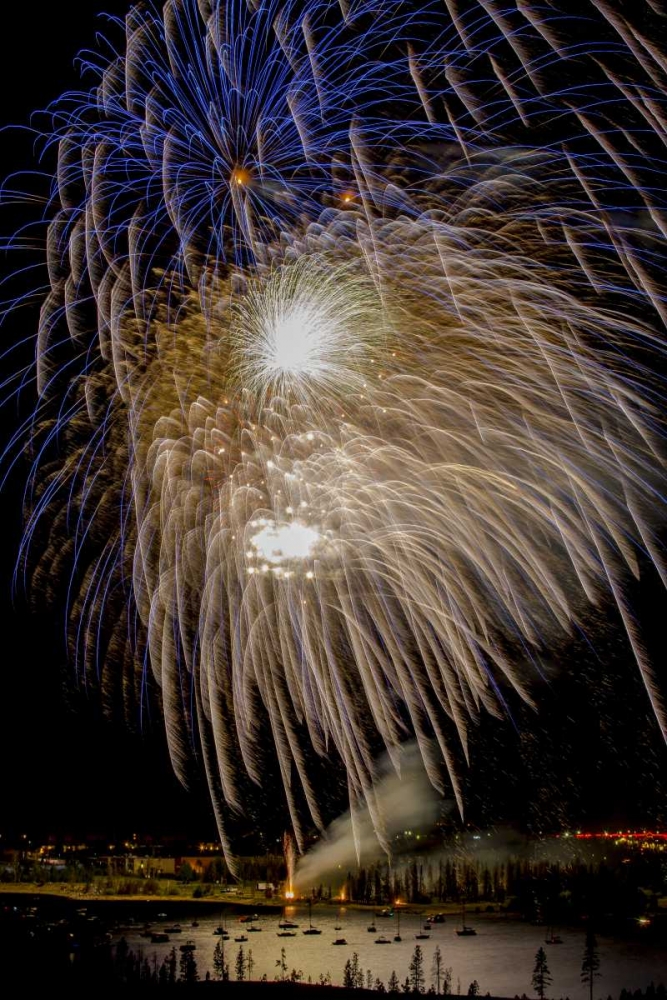 Colorado, Frisco Fireworks display on July 4th art print by Fred Lord for $57.95 CAD