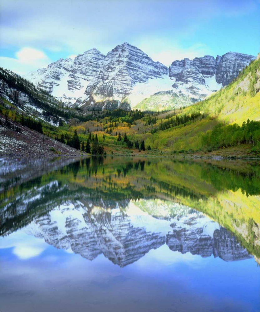 CO, Rocky Mts, Maroon Lake, Maroon Bell flowers art print by Christopher Talbot Frank for $57.95 CAD
