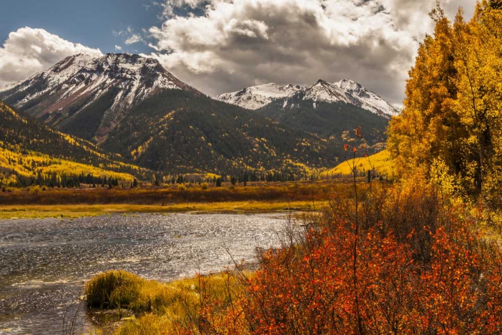 Colorado Autumn landscape in San Juan Mountains art print by Cathy and Gordon Illg for $57.95 CAD
