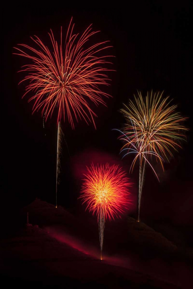 USA, Colorado, Salida July 4th fireworks display art print by Don Grall for $57.95 CAD