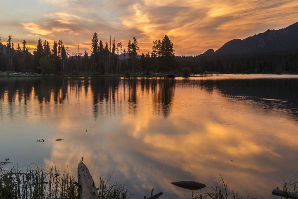 Colorado, Rocky Mountains Sprague Lake at sunset art print by Cathy and Gordon Illg for $57.95 CAD