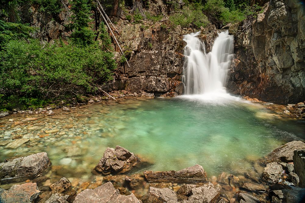 USA-Colorado-Gunnison National Forest Waterfall and pool on Crystal River art print by Jaynes Gallery for $57.95 CAD